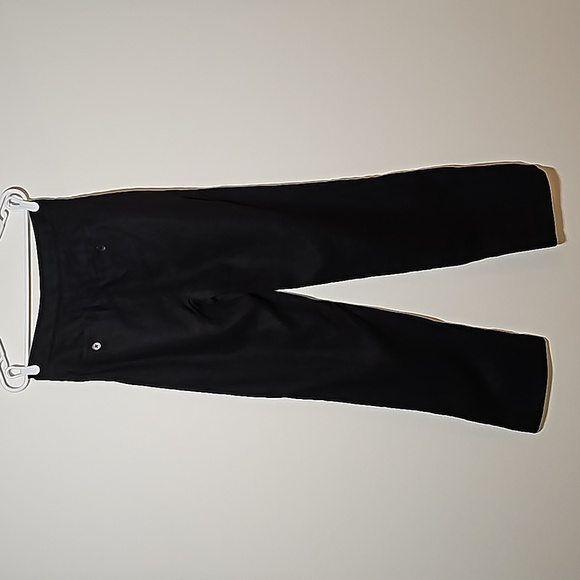 Banana Republic HR Pleated Pant Trouser Slacks Linen High Waisted Wide Black 4 L - Picture 3 of 14